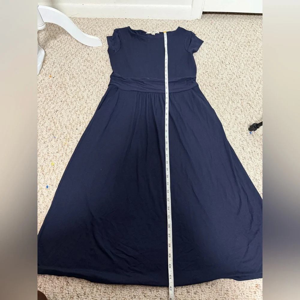 Boden Amelie Jersey Navy Midi Dress size 6L - Picture 8 of 9